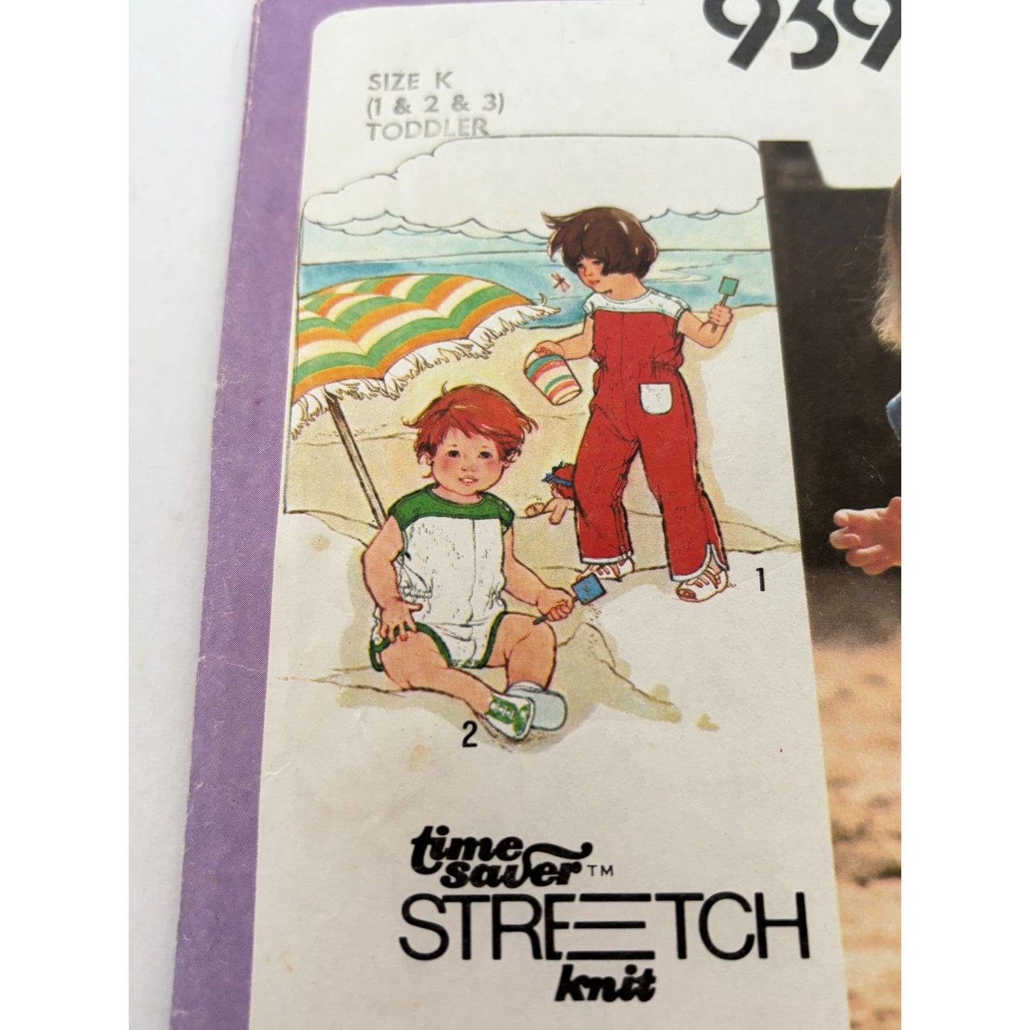 Simplicity Sewing Pattern 9397 Toddlers Jumpsuit 2T 3T Summer Outfit 1980 Uncut