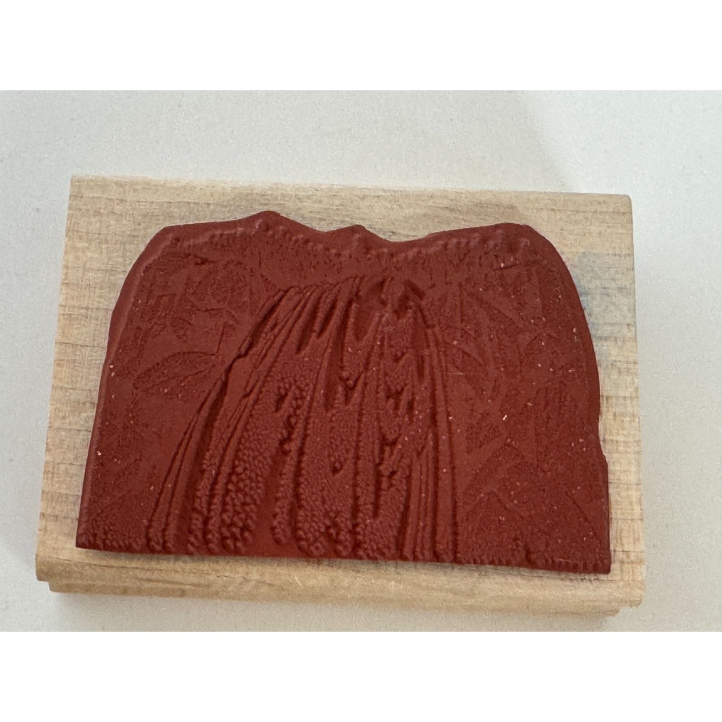 Stampscapes Rubber Stamp Gushing Falls Waterfall Nature Outdoors Landscape 042E
