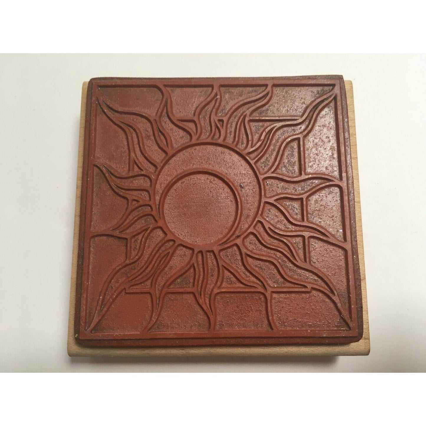Judikins Day & Night Sun Moon Square Abstract Rubber Stamp Card Making Craft Art