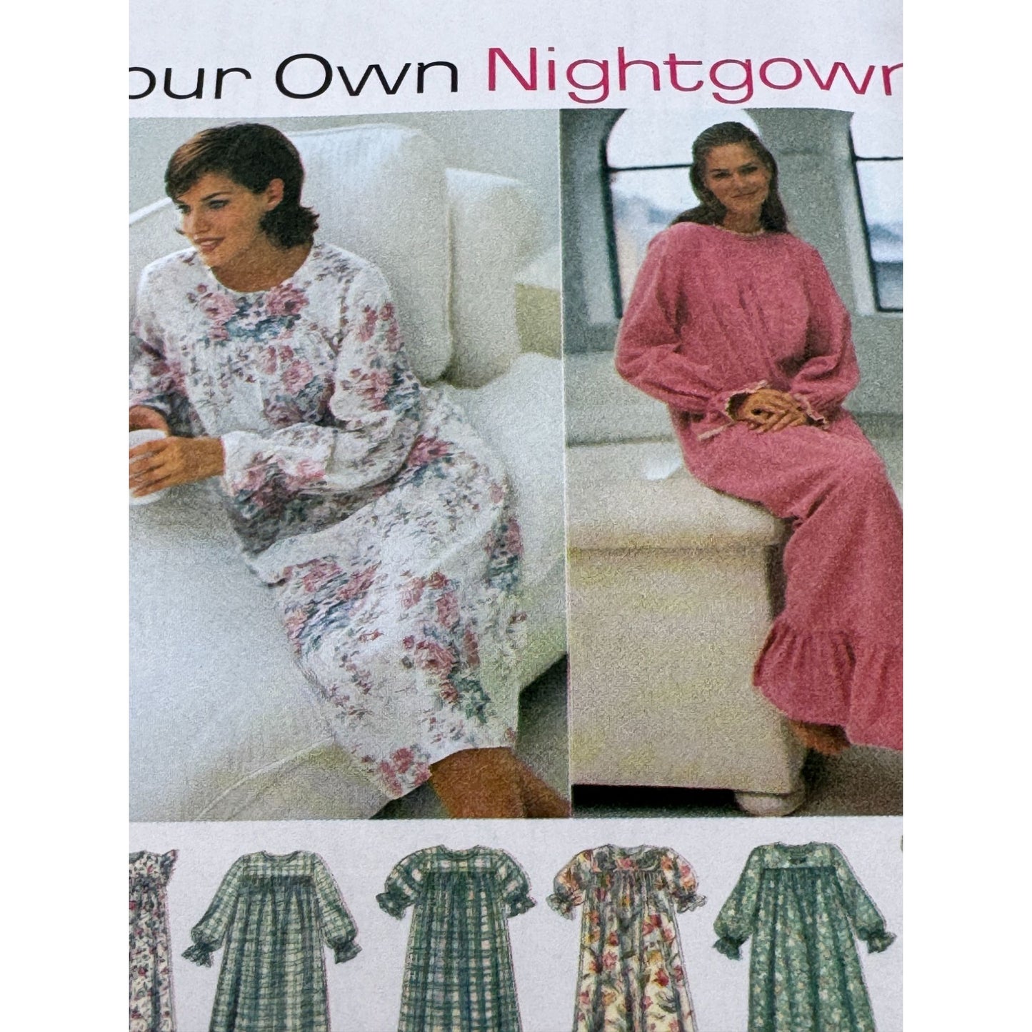 Simplicity Sewing Pattern 9289 Design Your Own Nightgown Pajamas Easy XS-M Uncut