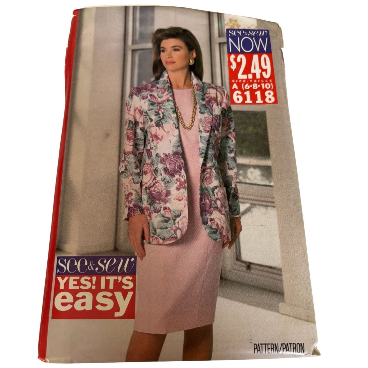 Butterick See Sew Sewing Pattern 6118 Jacket Dress Outfit Work Easy 6 8 10 Uncut