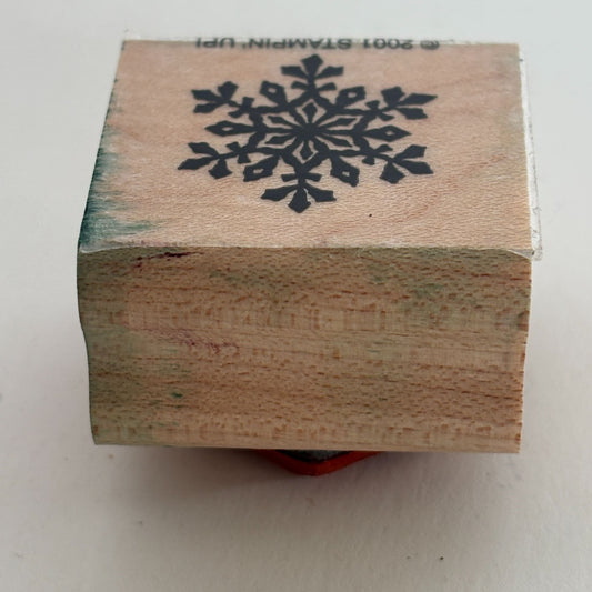 Stampin Up Rubber Stamp Snowflake Winter Holidays Christmas Card Making 3/4 Inch