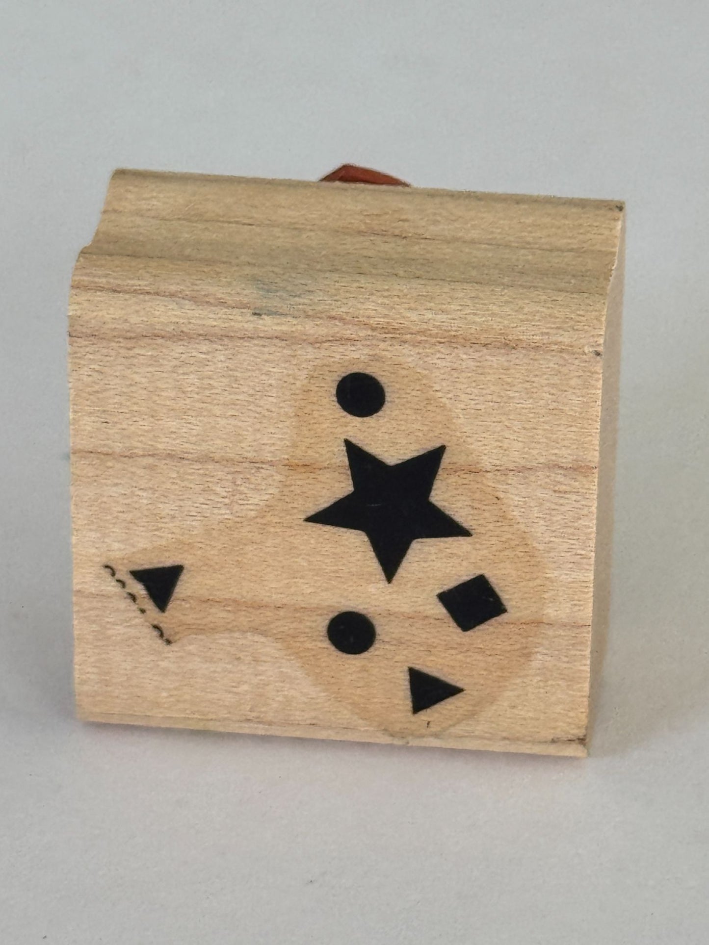 Stampin Up Rubber Stamp Geometric Shapes Star Confetti Background Circle Square