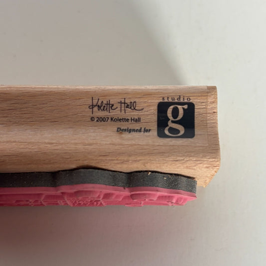 Studio G Rubber Stamp Present Stack Gifts Vertical Holiday Christmas Card Making