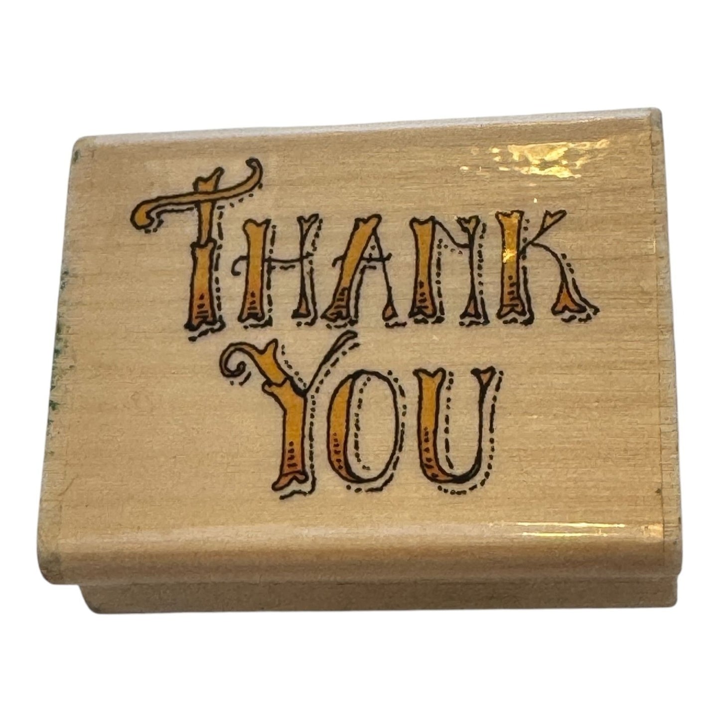 Uptown Rubber Stamp Victorian Thank You Card Making Words Holly Pond Hill Craft