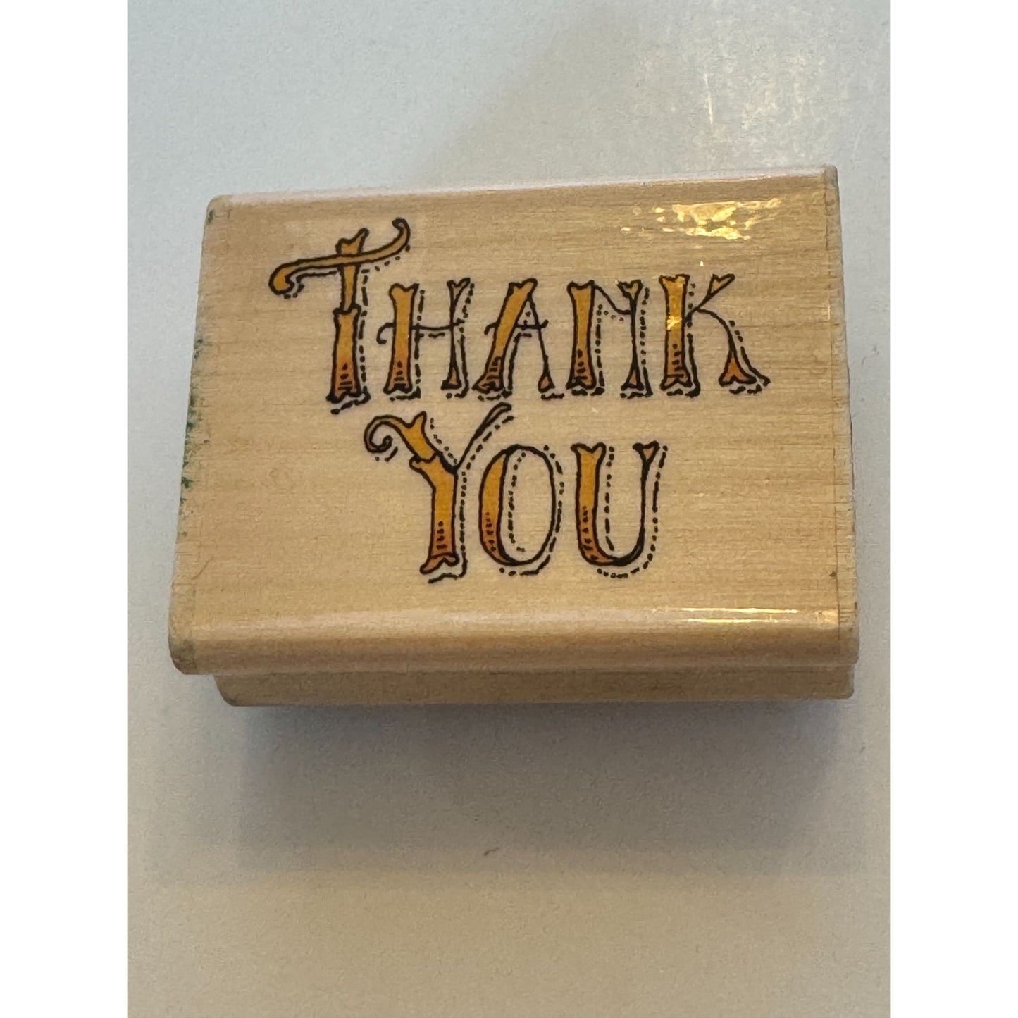 Uptown Rubber Stamp Victorian Thank You Card Making Words Holly Pond Hill Craft