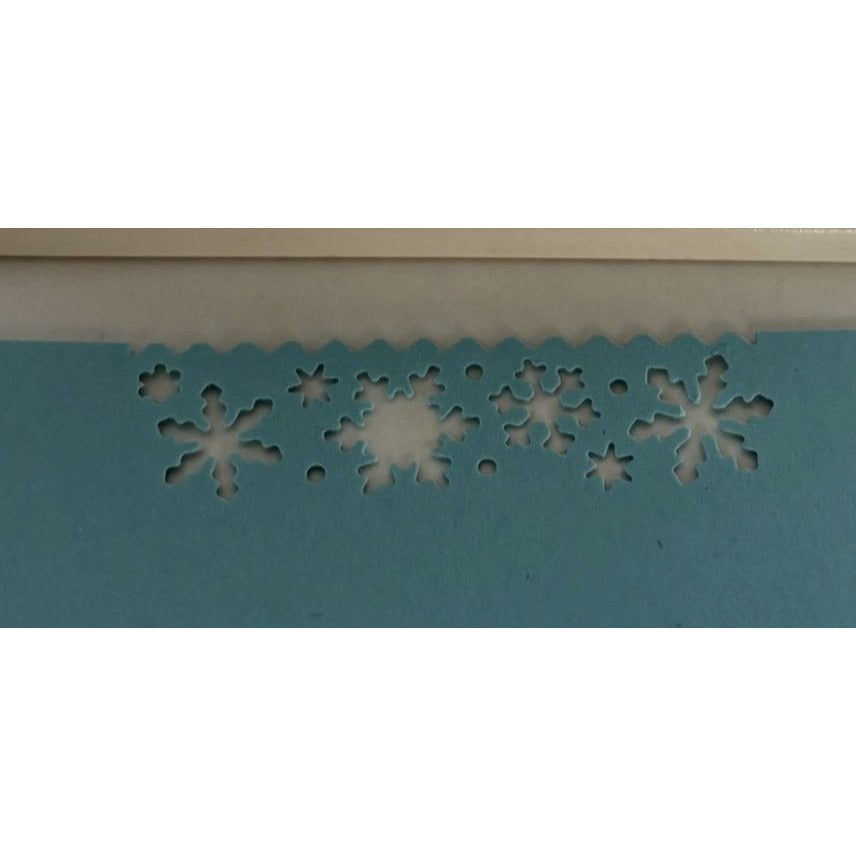Martha Stewart Paper Punch Snowflake Snow Flurry Border Christmas Card Making
