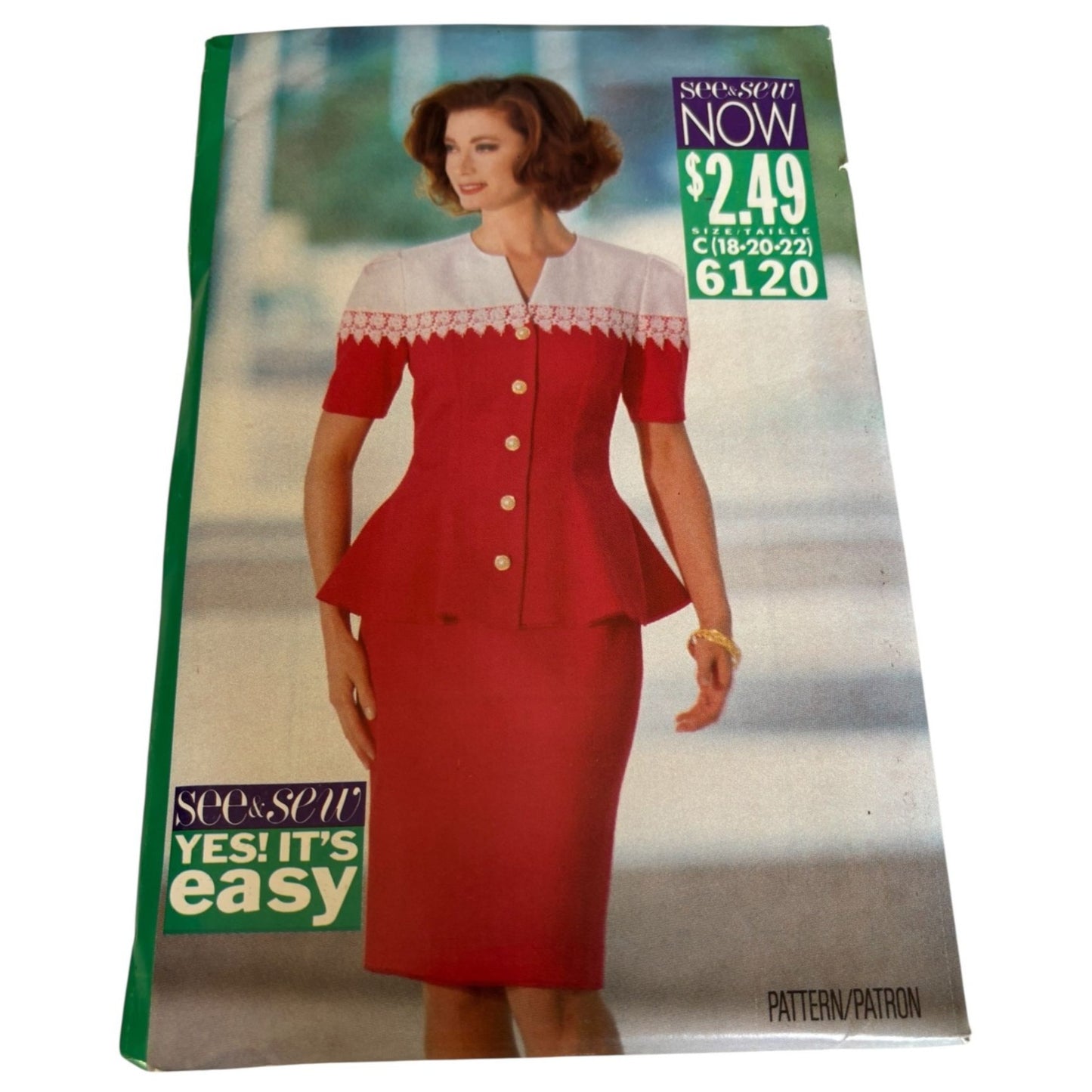 Butterick See Sew Sewing Pattern 6120 Skirt Suit Top Career Outfit Easy 18 20 22