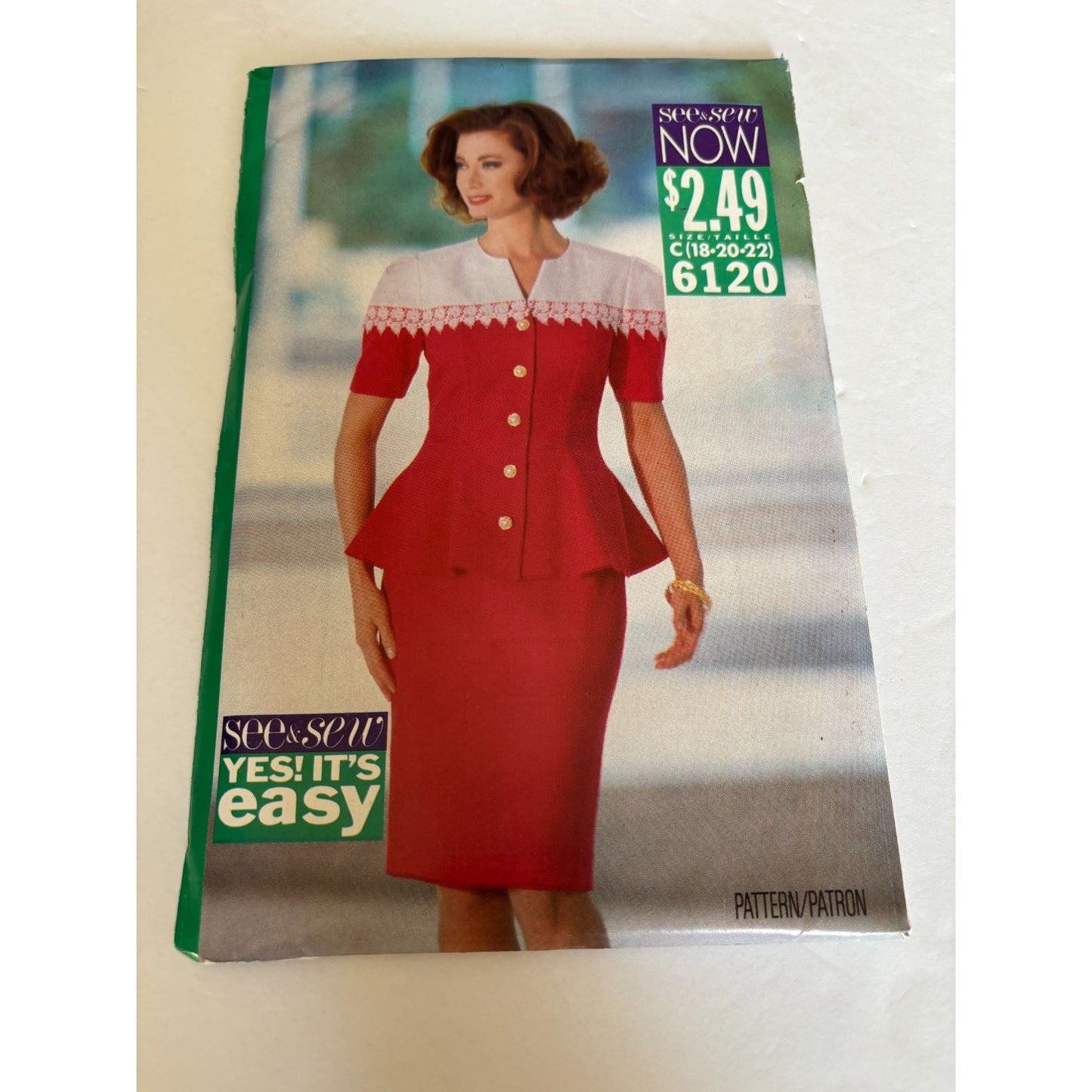 Butterick See Sew Sewing Pattern 6120 Skirt Suit Top Career Outfit Easy 18 20 22