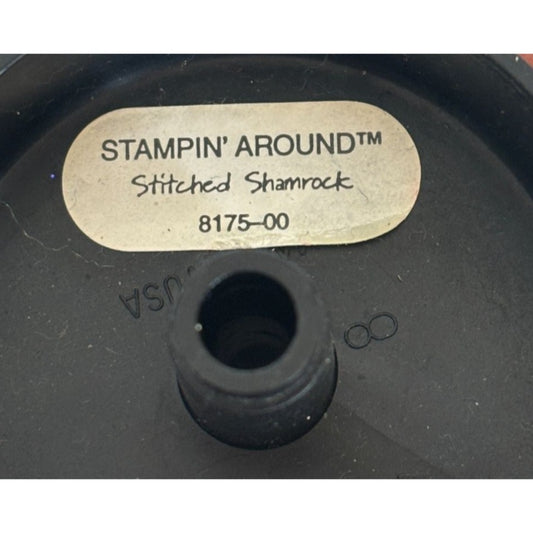 Stampin Around Rubber Stamp Stitched Shamrock St Patricks Day Card Making Border