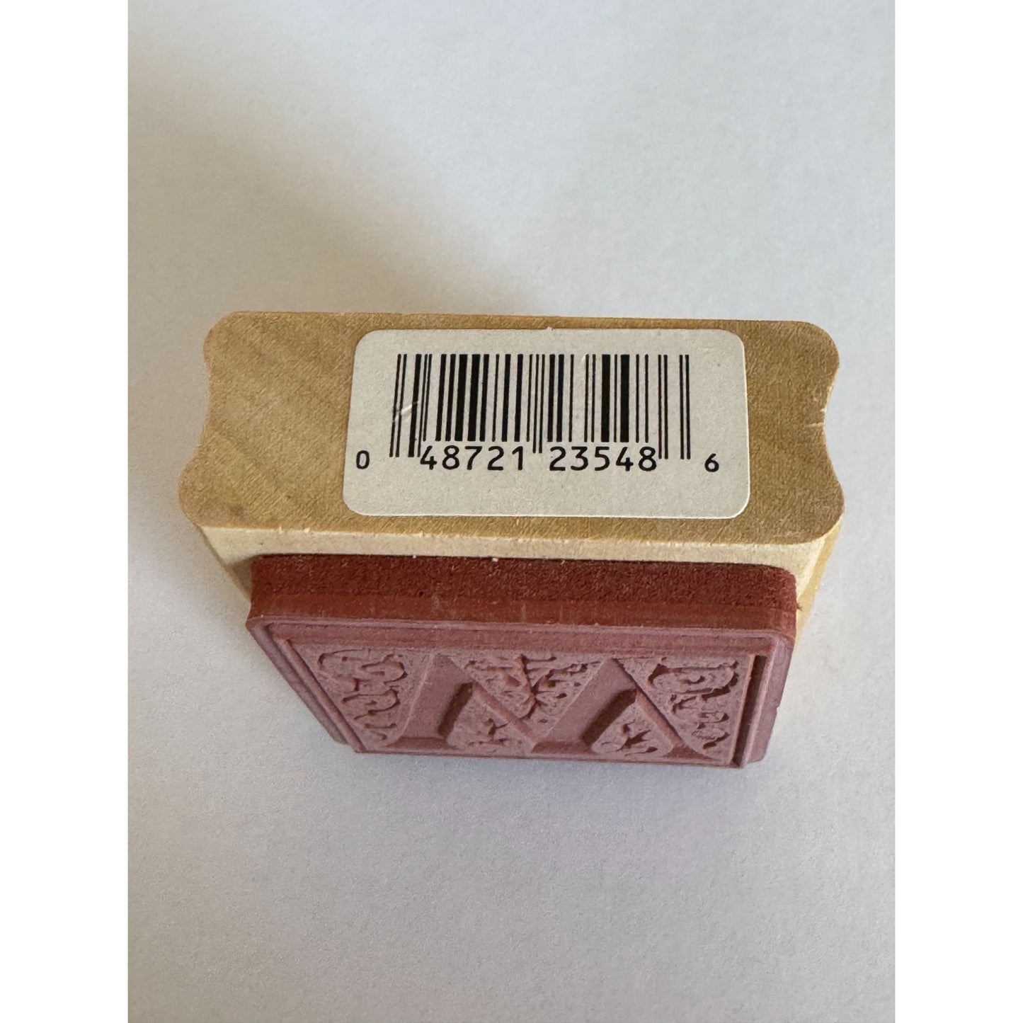 Anitas Rubber Stamp Decorative Letter W Initial Card Making Craft Square Ornate