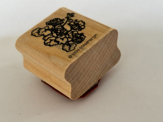 Stampin Up Rubber Stamp Flowers Geraniums Floral Spring Garden Mums Card Making
