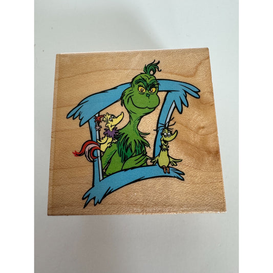 All Night Media Rubber Stamp Grinch Framed Dr. Seuss Characters Card Making Art