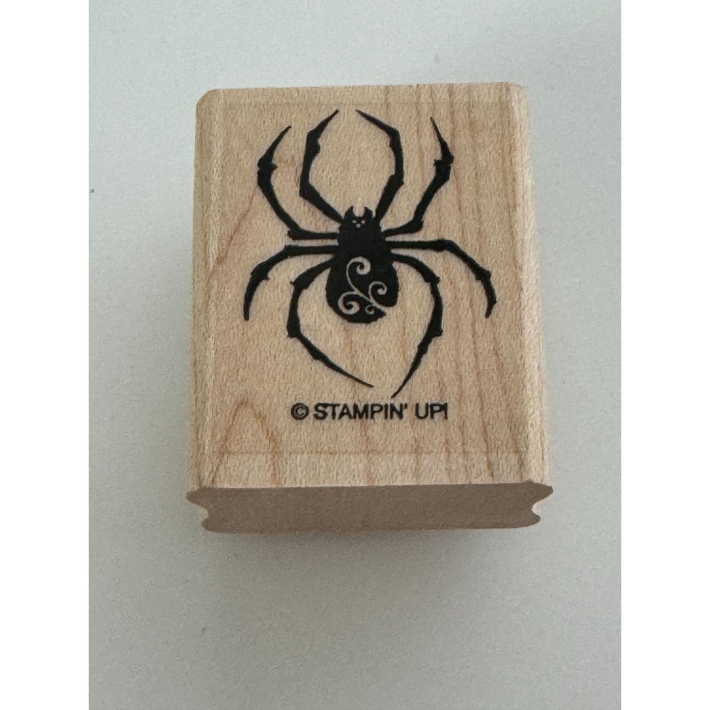 Stampin Up Halloween Rubber Stamps From the Crypt Skull Bat Spider Card Making