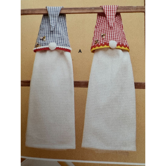 Simplicity Sewing Pattern S9878 Kitchen Accessories Gnome Dish Towels Easy Uncut