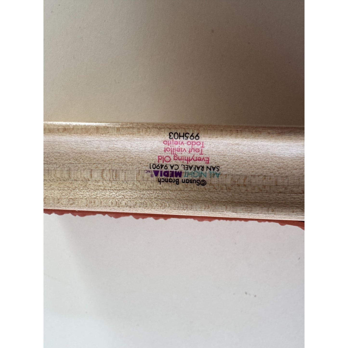 All Night Media Rubber Stamp Friendship Quote Old Friends Manners Books Wines