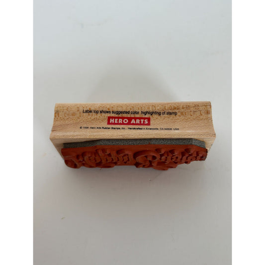 Hero Arts Rubber Stamp Happy Easter Card Making Words Easter Bunny Letter E