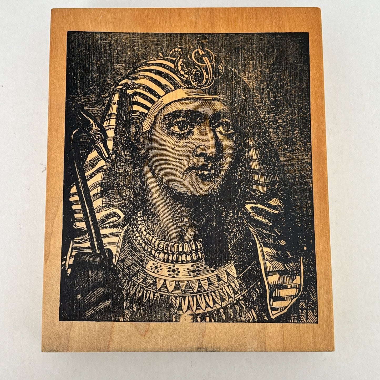 Stampland Rubber Stamp Egyptian Pharaoh Portrait Ancient History Ramesses II