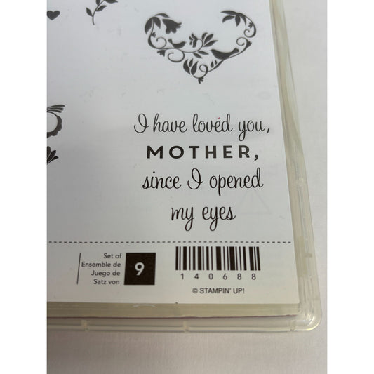 Stampin Up Cling Stamp Set First Sight Mothers Day Kindred Spirits Friendship Love Sentiments