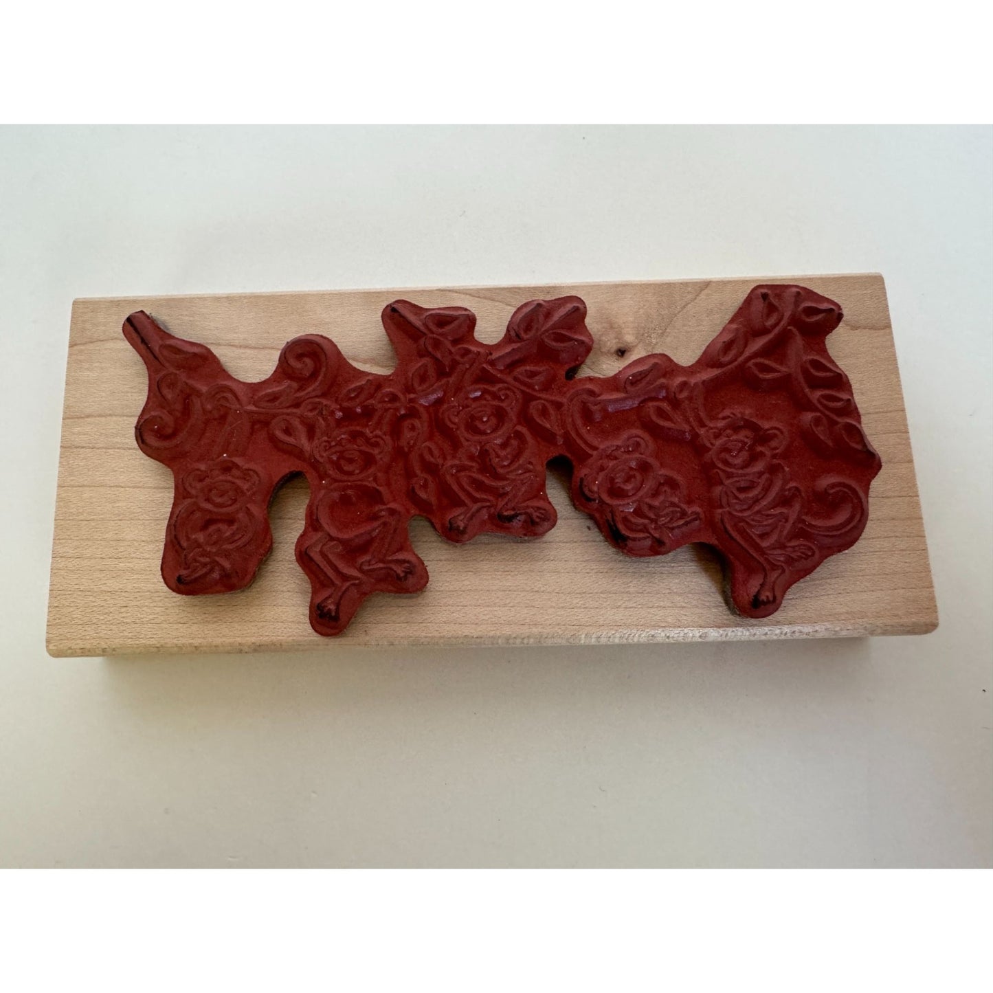 DeNami Design Rubber Stamp Happy Monkeys Tropics Jungle Bananas Fun Humor Animal