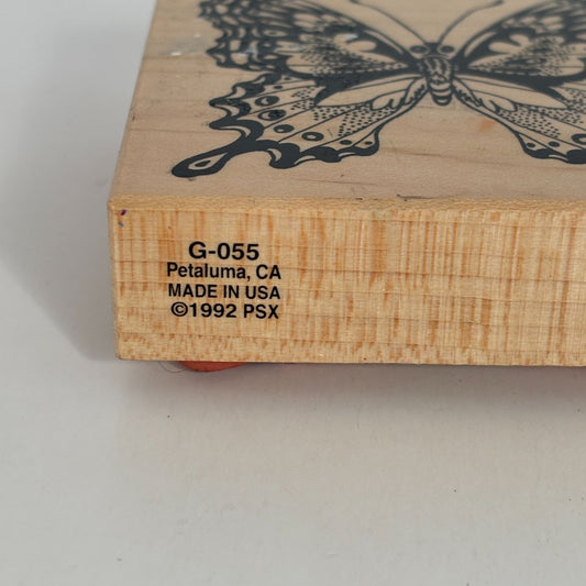 PSX Rubber Stamp Swallowtail Butterfly Spring Garden Nature Outdoors 2.5" G-055