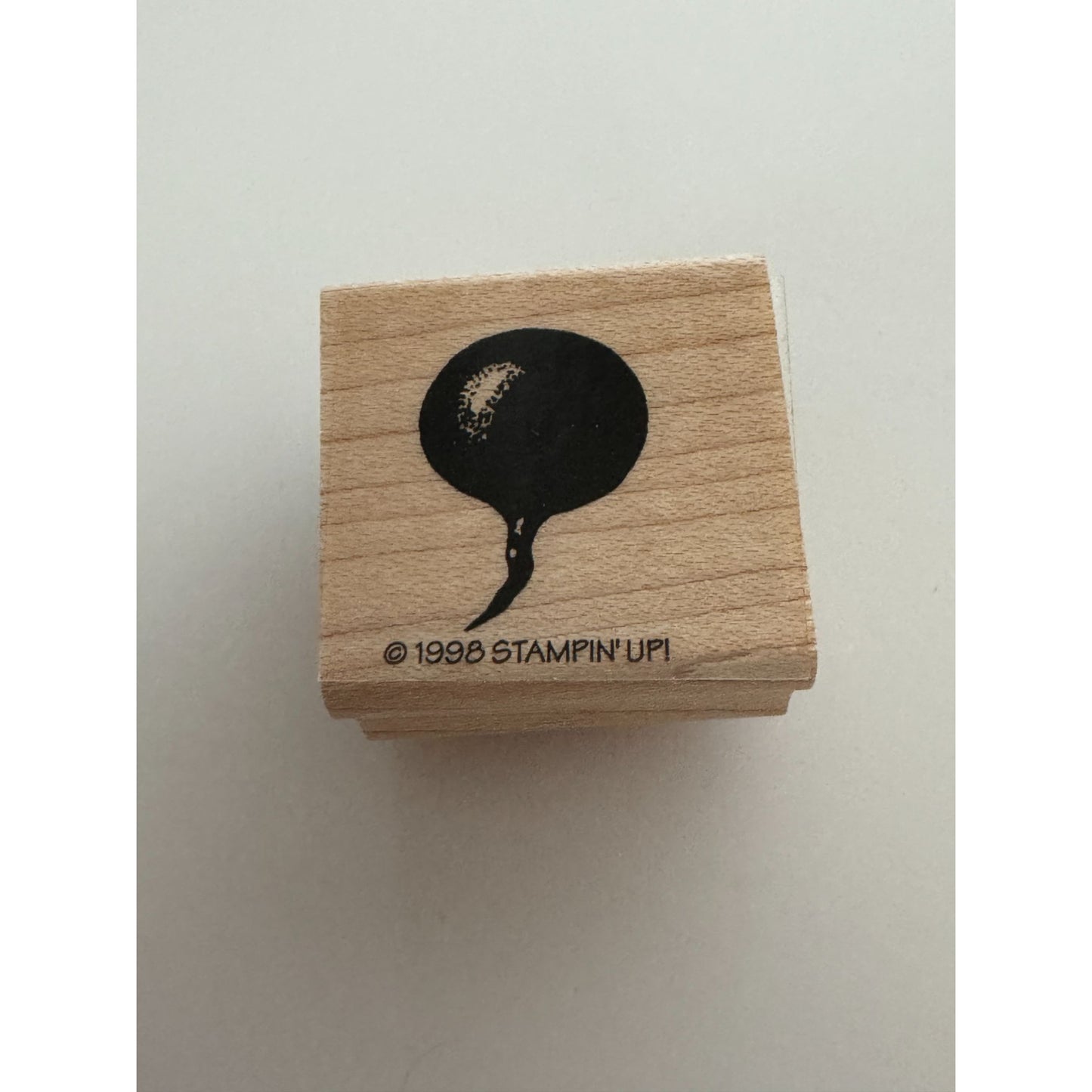 Stampin Up Rubber Stamp Radish Vegetable Salad Food Garden Gardner Card Making