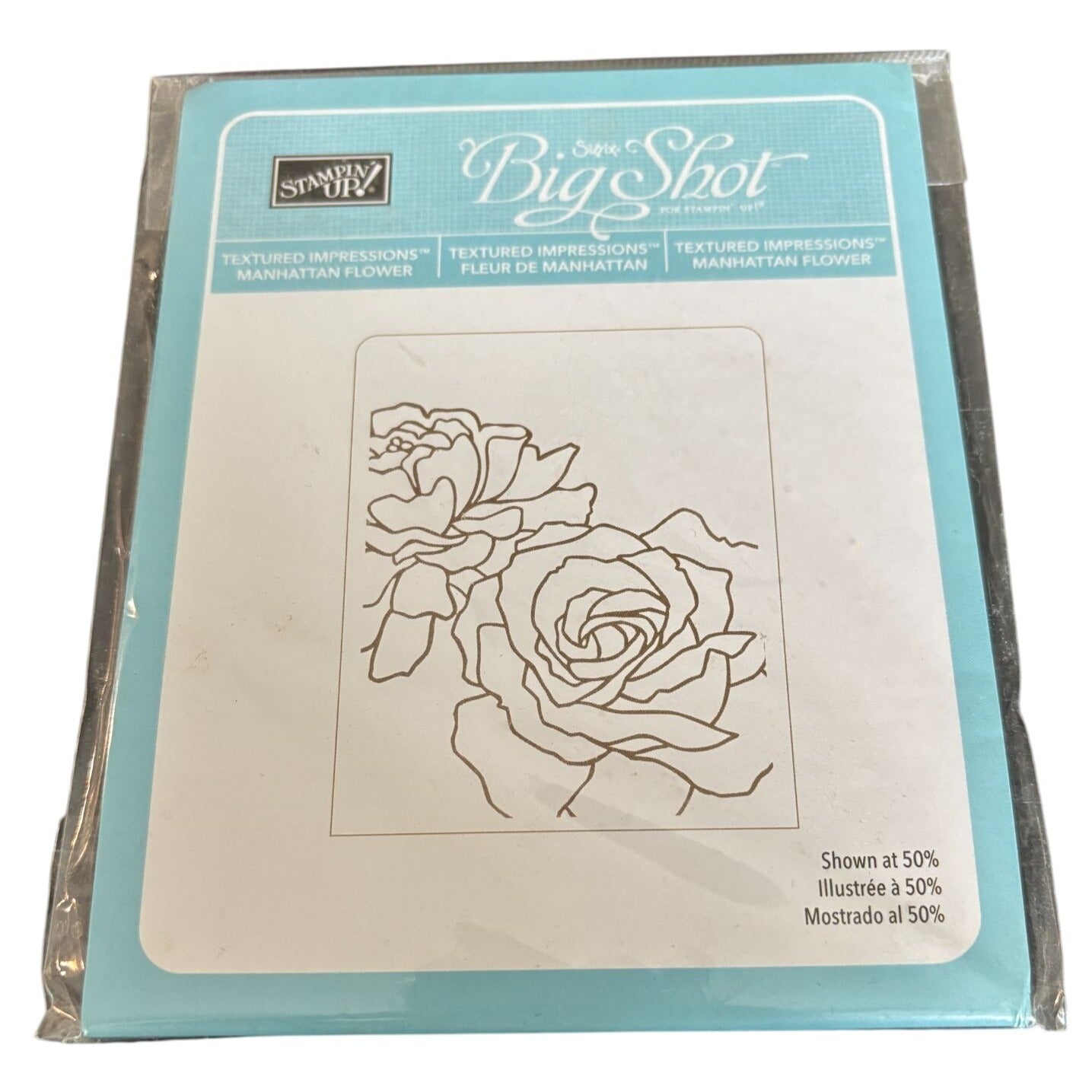 Stampin Up Sizzix Big Shot Manhattan Flower Roses Card Making Embossing Folder