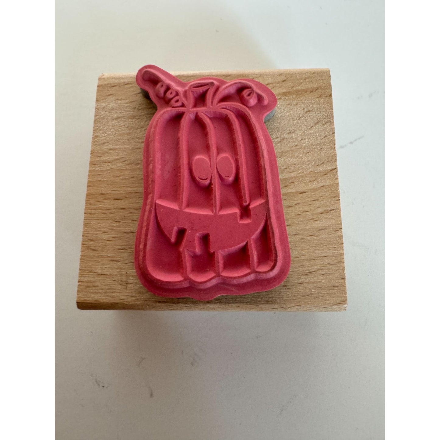 Studio G Rubber Stamp Halloween Pumpkin Crooked Tooth Smile Jack-O-Lantern Craft