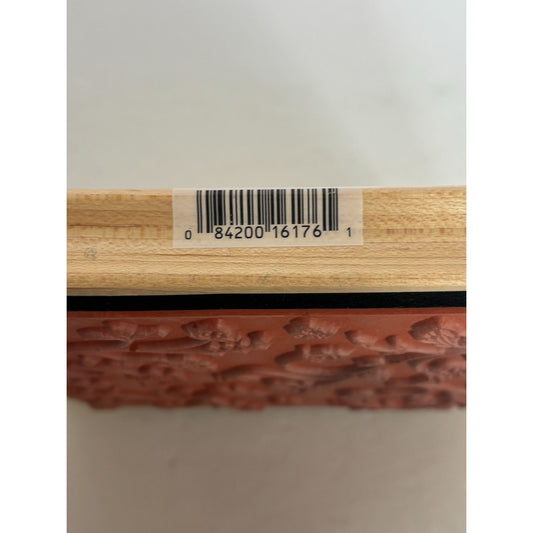 All Night Media Wood Rubber Stamp Floating Flowers Floral Card Making Background