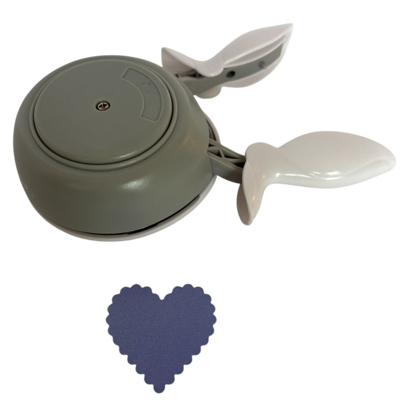 Fiskars Large Squeeze Punch Scalloped Edge Heart Shape Craft Tool Valentines Day