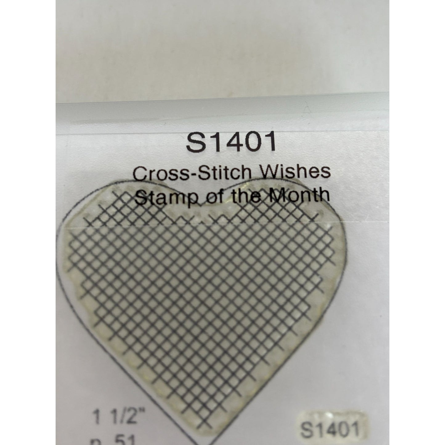 CTMH Acrylic Stamp Set Cross Stitch Wishes Sew Special Pun Love Tulip My Acrylix