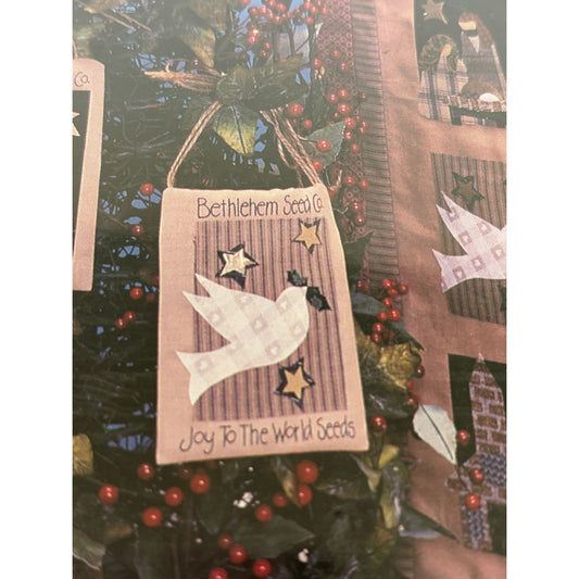 Pattern Garden Quilt Project Bethlehem Seed Co Christmas Ornaments Nativity Dove