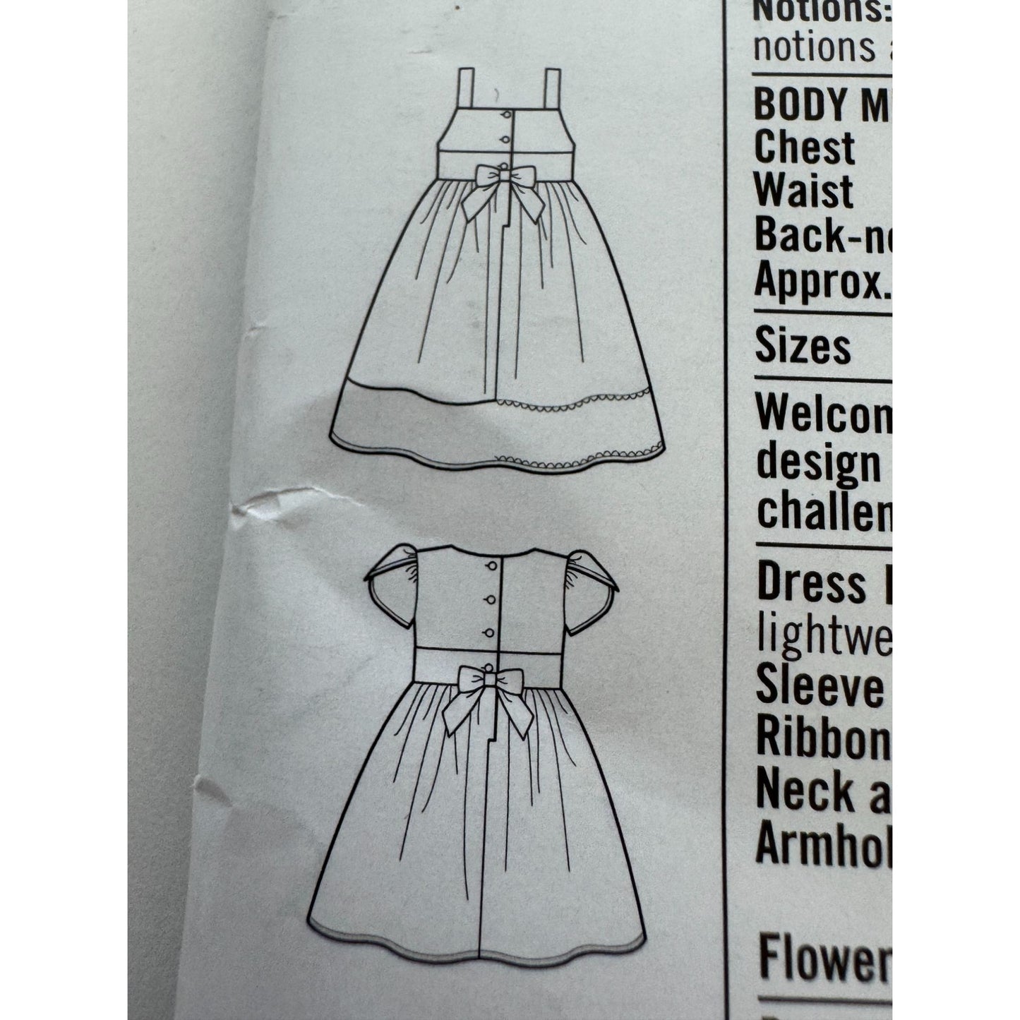 Simplicity Sewing Pattern 2265 Toddler Childs Dress 4-8 Project Runway Summer UC