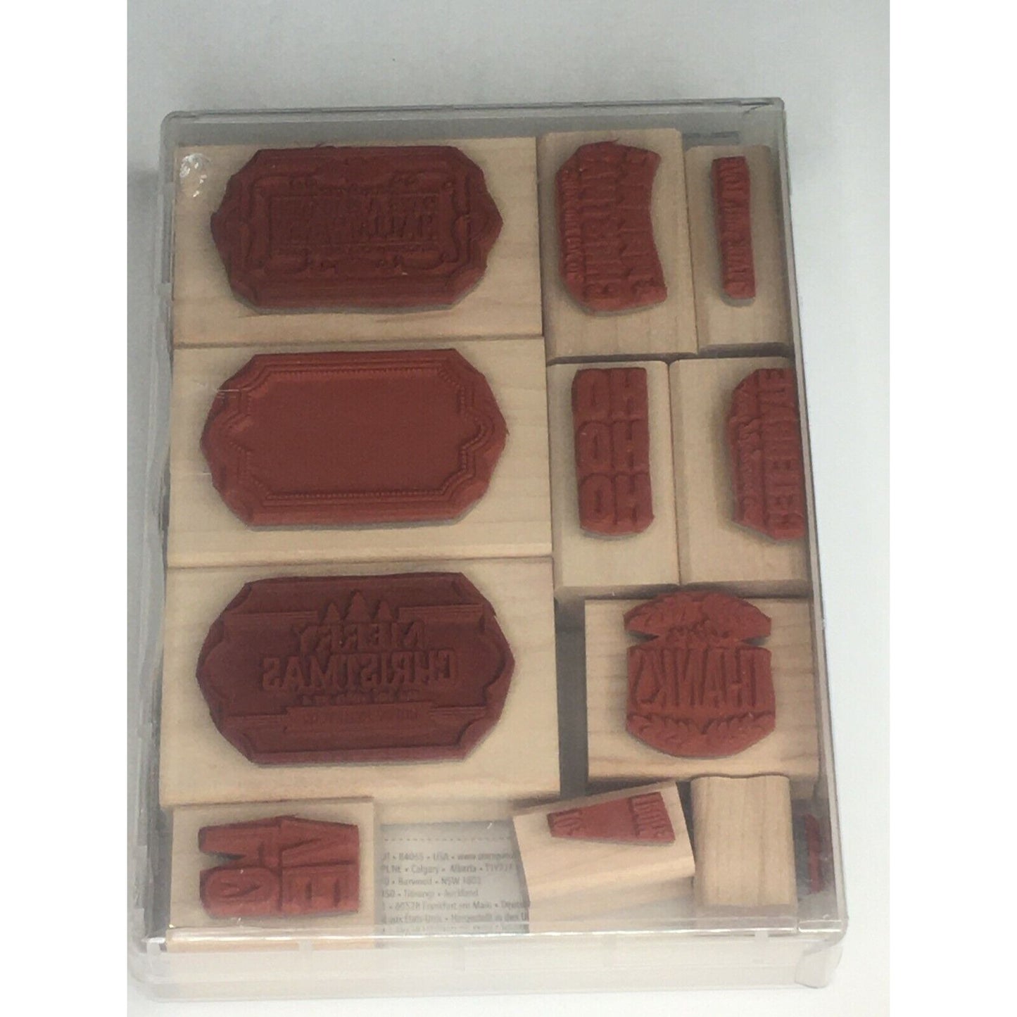 Stampin Up Labels to Love Rubber Stamps Christmas Gift Tag Card Making Holidays