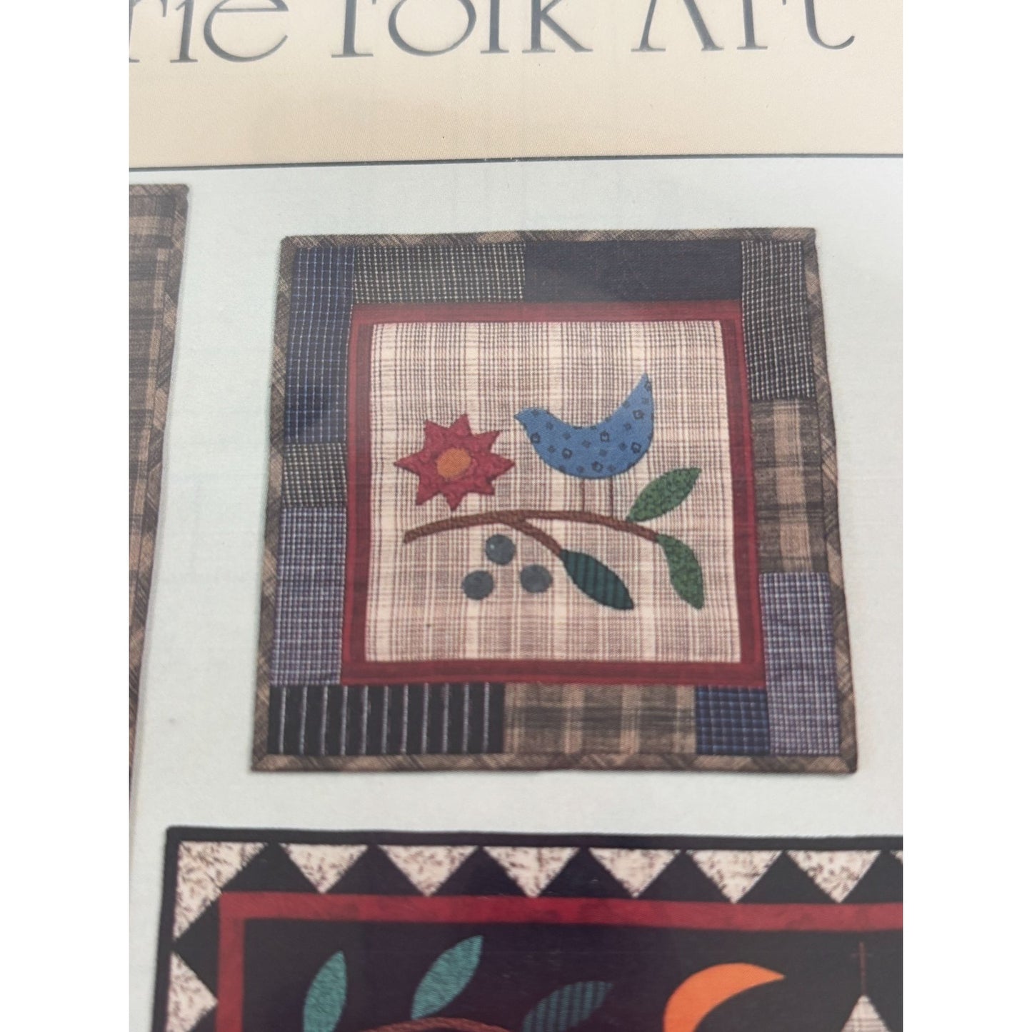 Wild Goose Chase Quilt Patterns Prairie Folk Art Wall Hangings Bird Church 110