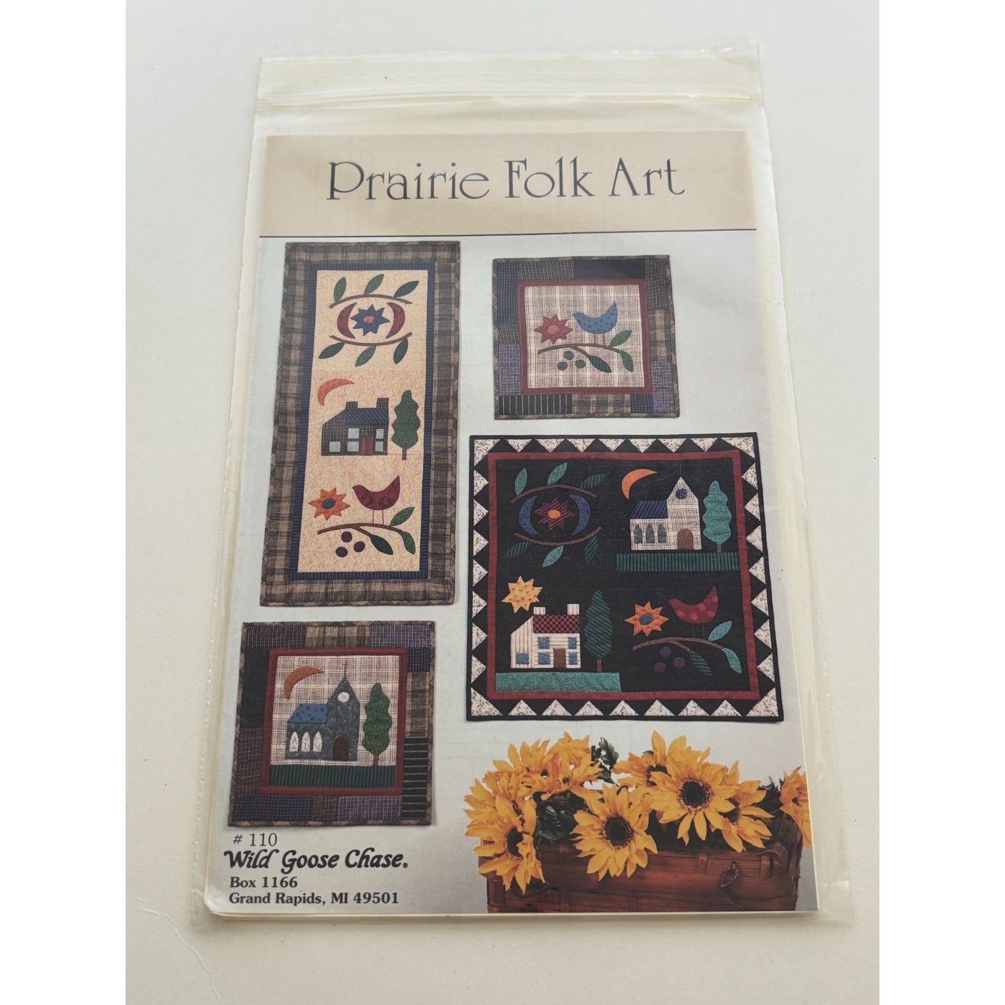 Wild Goose Chase Quilt Patterns Prairie Folk Art Wall Hangings Bird Church 110