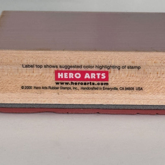 Hero Arts Shadow Stamps Rubber Stamp Fuzzy Edge Background Distressed Frame Mixed Media