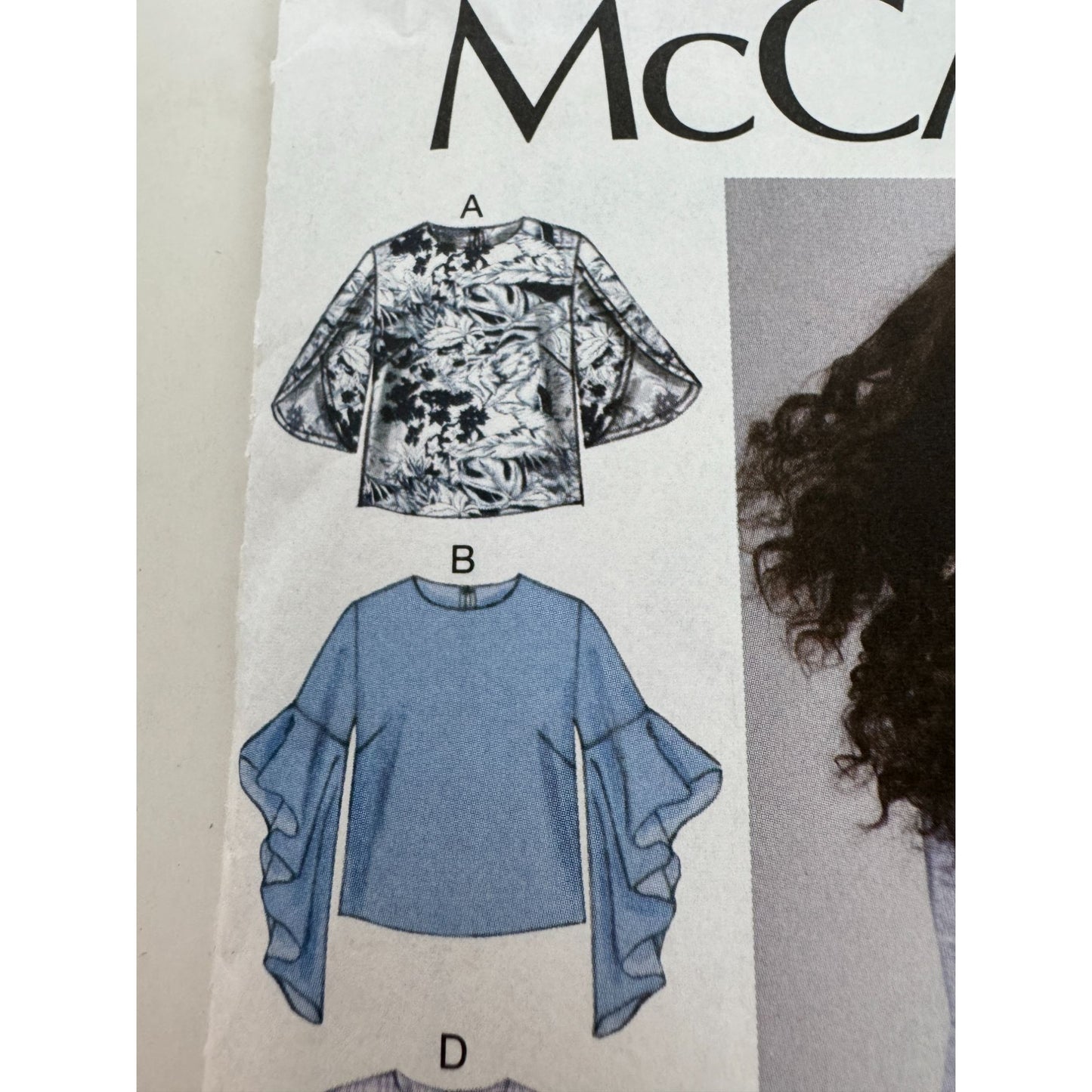 McCalls Sewing Pattern M7542 Misses Blouse Top Shirt Career Work Size 6-14 Uncut