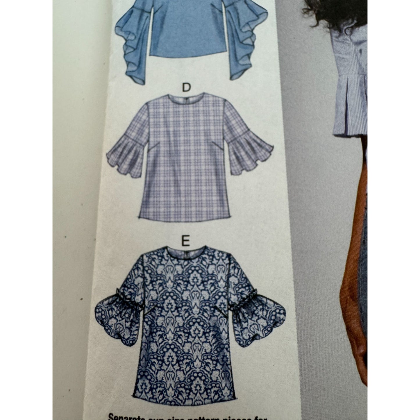 McCalls Sewing Pattern M7542 Misses Blouse Top Shirt Career Work Size 6-14 Uncut