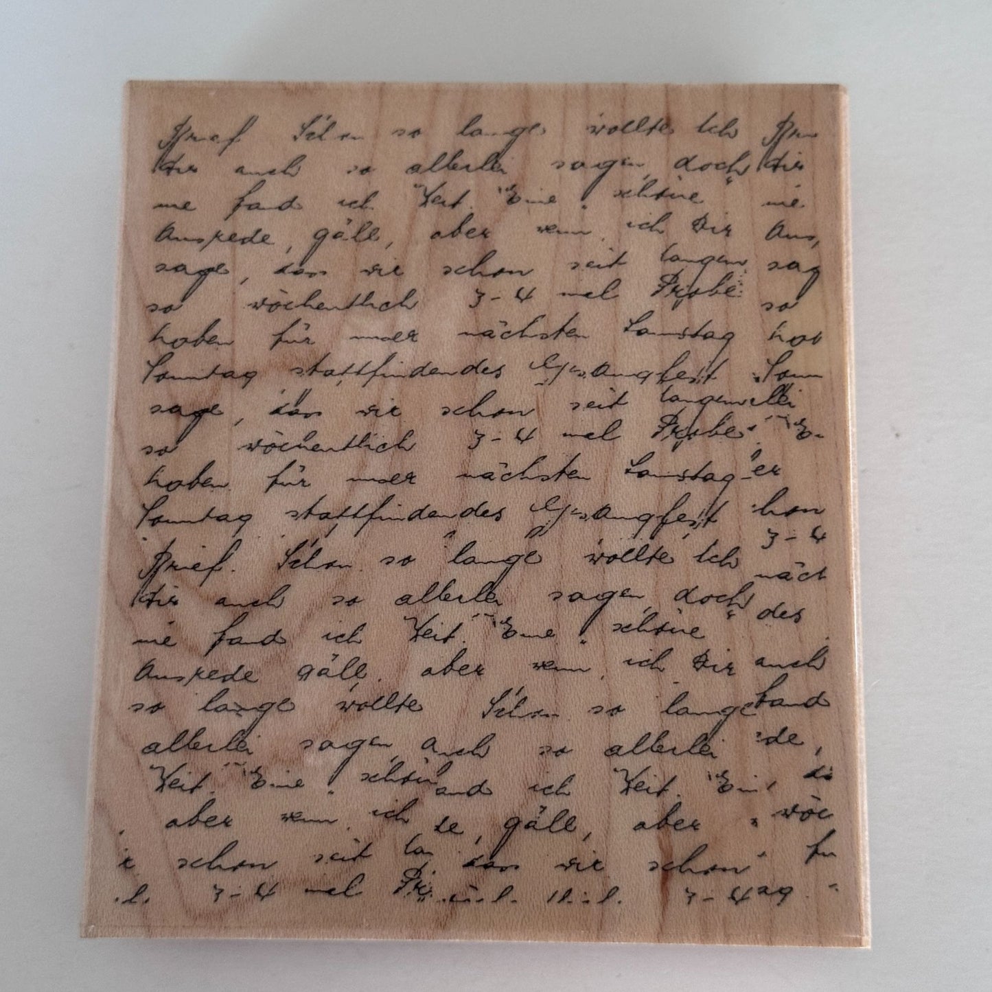Penny Black Rubber Stamp Letter Background Script Handwriting Vintage Text Letter Cardmaking Craft 1999L