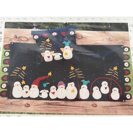 Plum Creek Collectibles Sewing Pattern Frosty Frolic Mantle Scarf Pillow Snowman