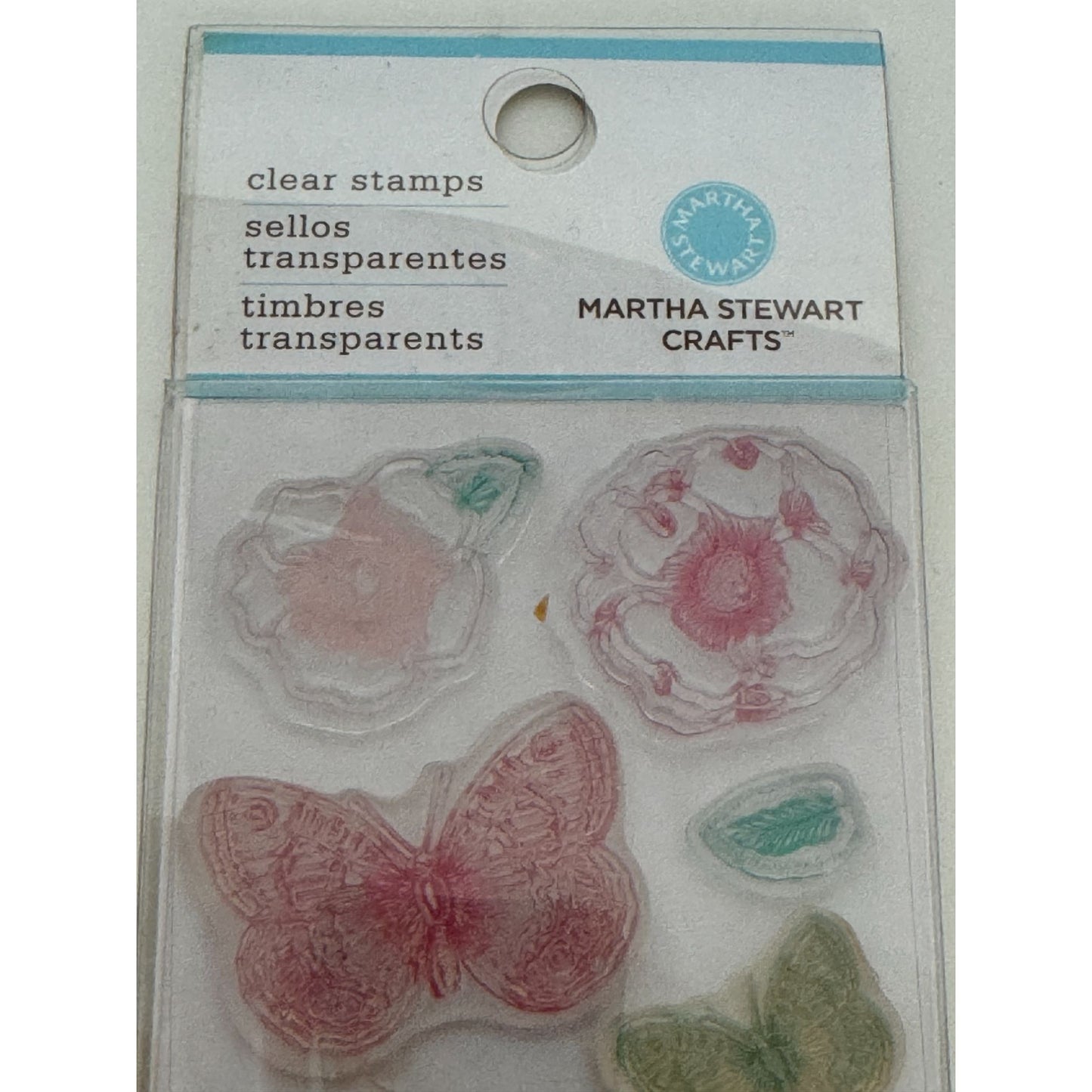 Martha Stewart Crafts Clear Stamps Vintage Garden Butterfly Flower Bird Designs