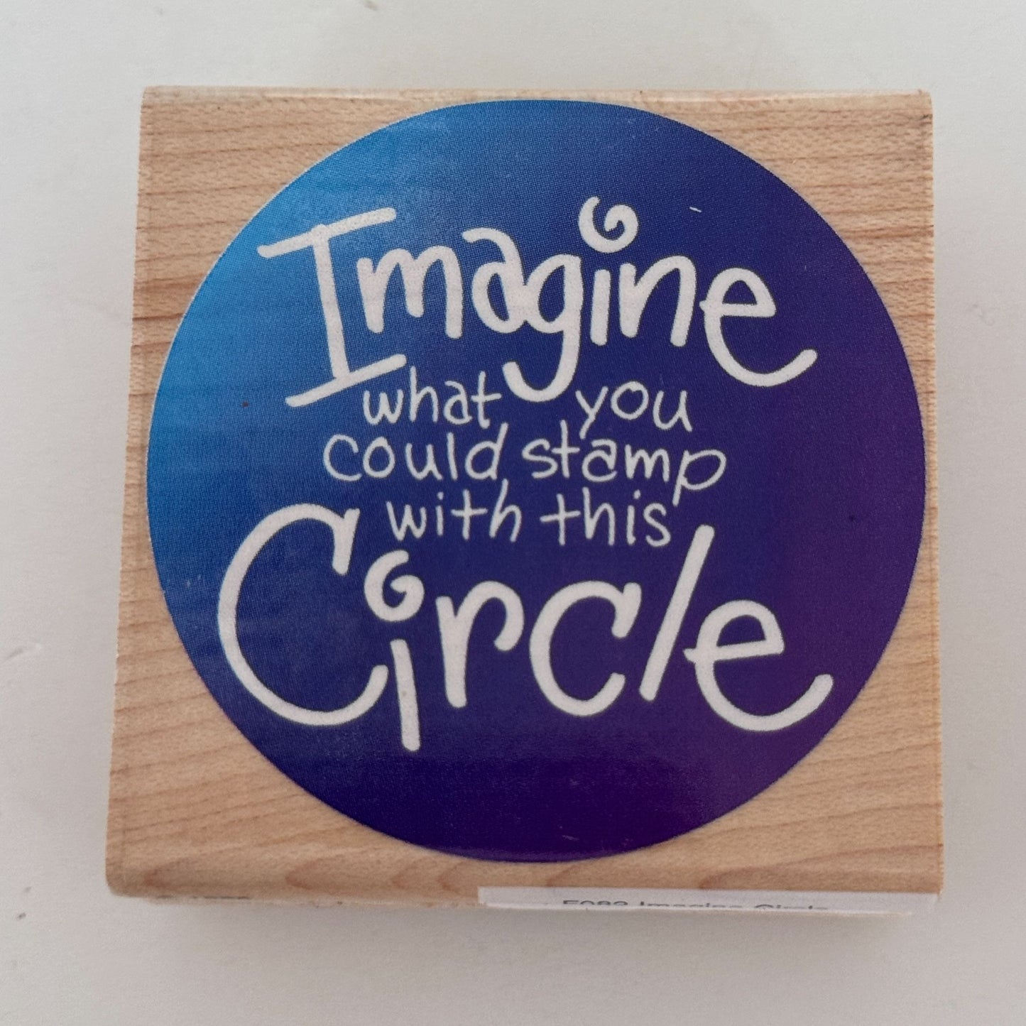 Stampendous Rubber Stamp Imagine Circle Shape Card Maker Crafter Stamping Hobby