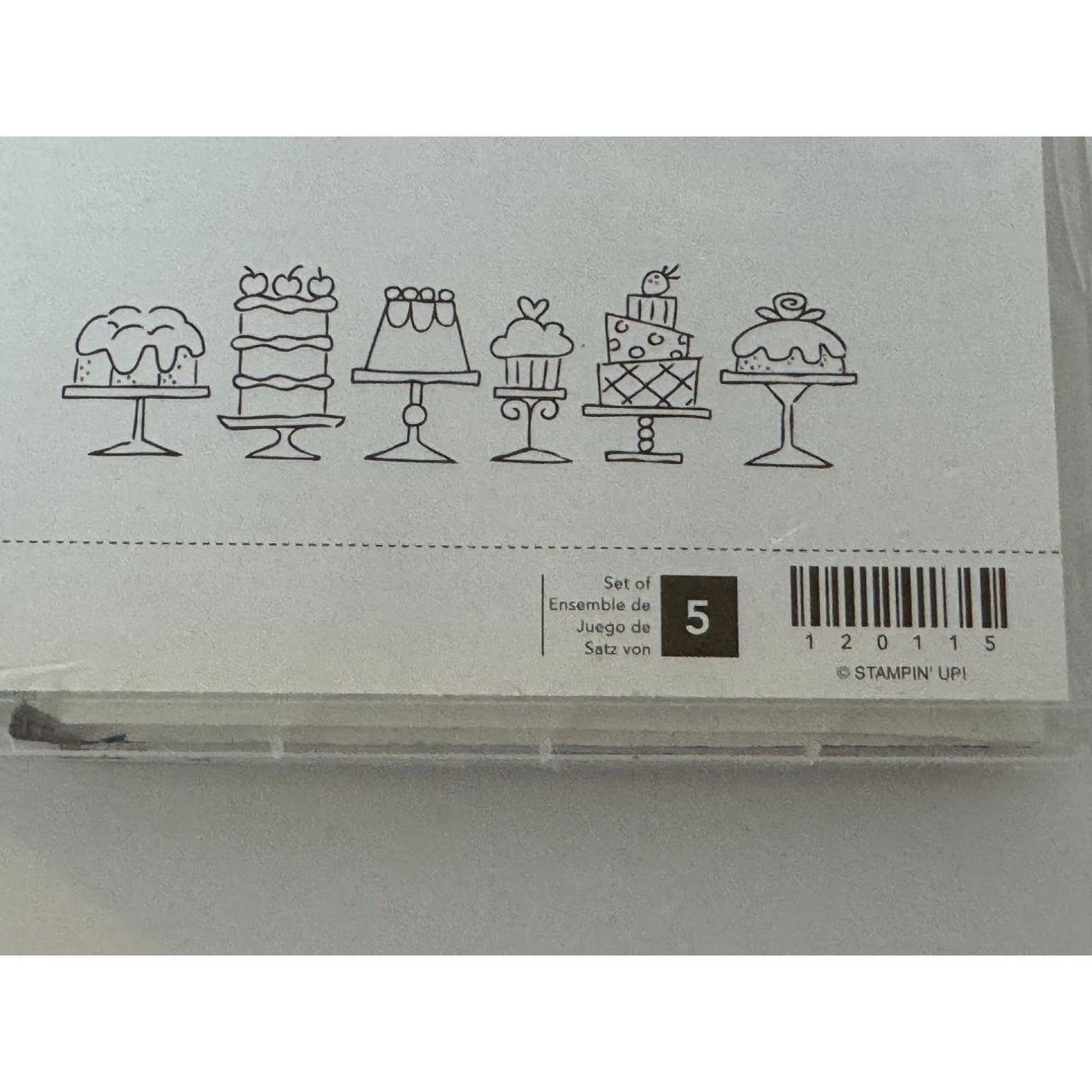 Stampin Up Clear Mount Stamps Birthday Bakery Funny Humor Cupcake Cake Border