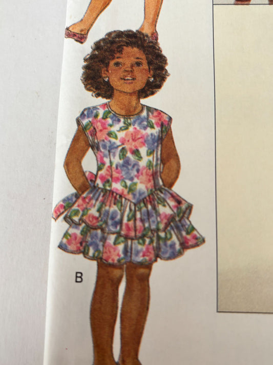 Butterick Sewing Pattern 6607 Girls Jacket Dress Easy Spring Girls 5 6 6X Uncut