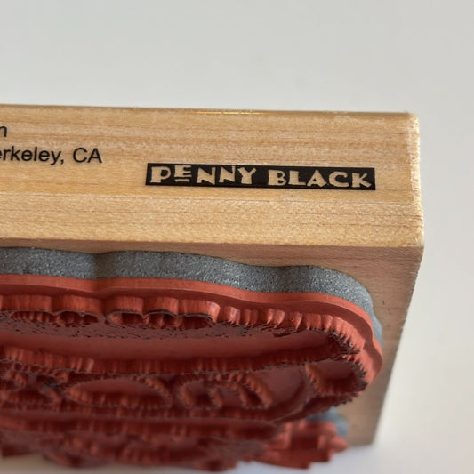 Penny Black Rubber Stamp X-Large Love Cat Fall Sweater Card Making Animal Smile