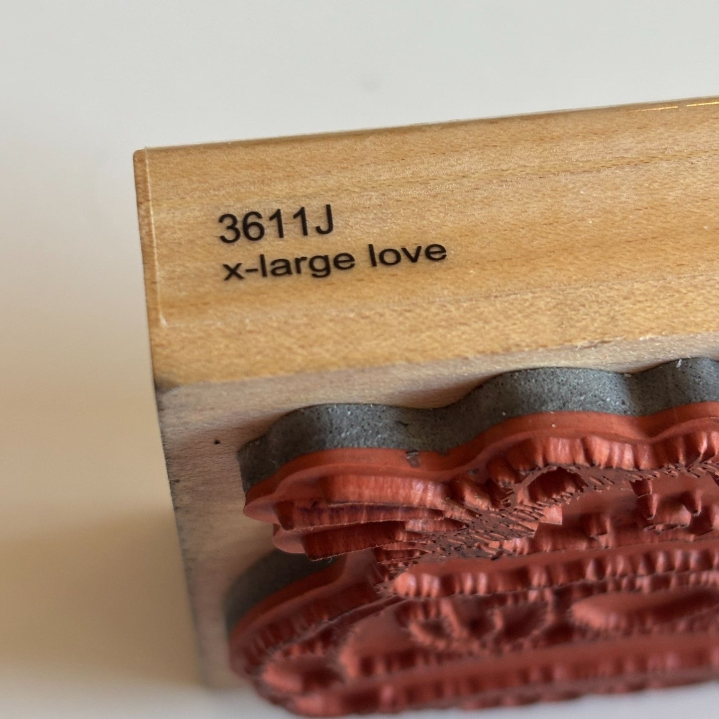 Penny Black Rubber Stamp X-Large Love Cat Fall Sweater Card Making Animal Smile