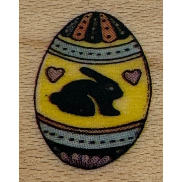 All Night Media Rubber Stamp Tiny Egg Easter Bunny Hearts Spring Card Making Art
