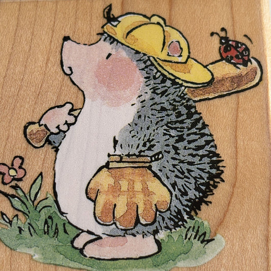 Penny Black Rubber Stamp Hedgehog Field Of Dreams Baseball Glove Ladybug Sports