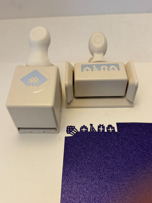 Martha Stewart Punch Around the Page Cupcake Corner and Birthday Party Edge Gift